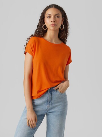 VERO MODA - Camiseta 'AVA' en naranja: frente