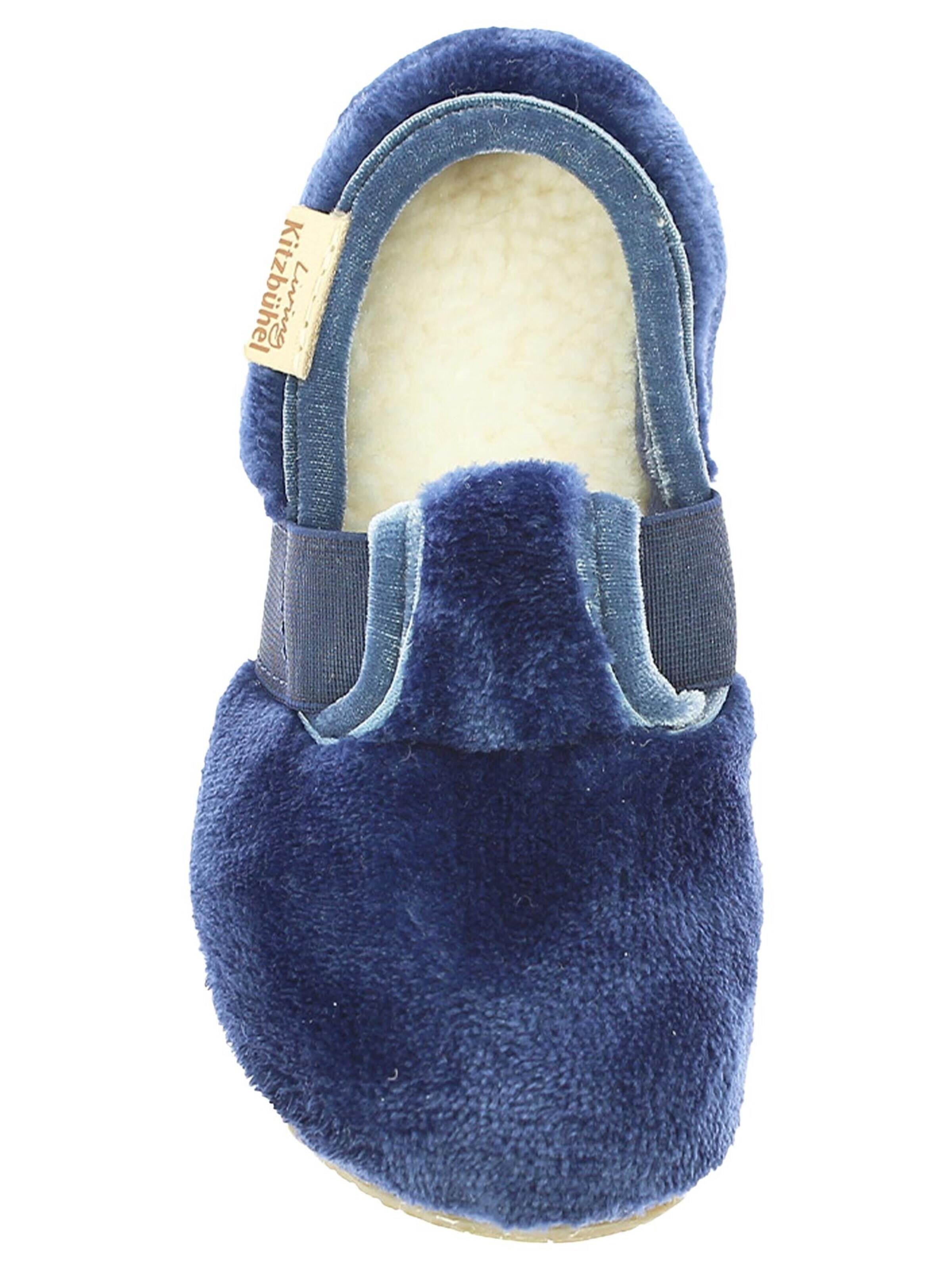 Living Kitzbühel Slippers 'Samt' in Blue