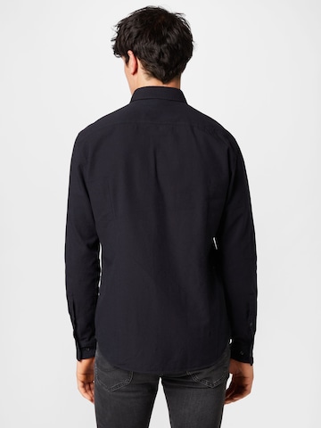 HUGO Red Regular fit Button Up Shirt in Black