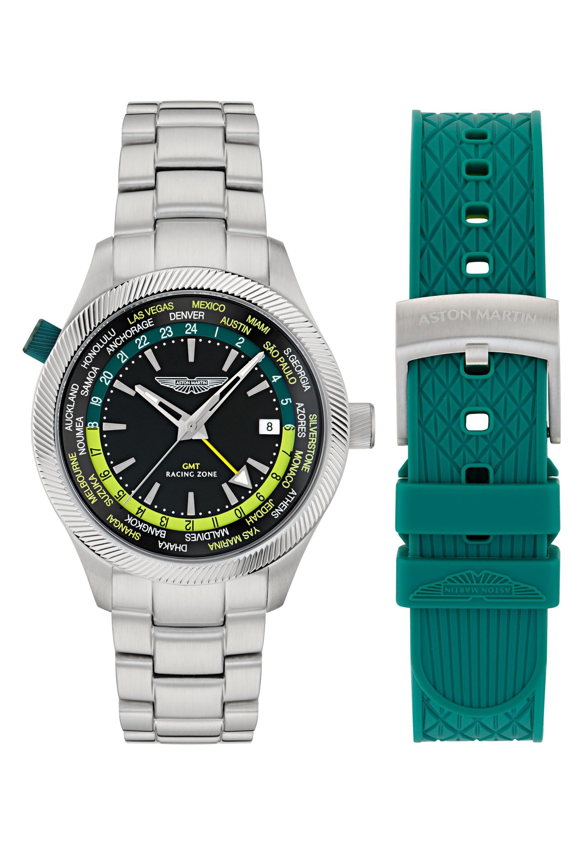 Montre à affichage analogique 'GRZ' Aston Martin en vert