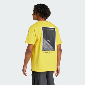ADIDAS TERREX Functioneel shirt 'National Geographic' in Geel