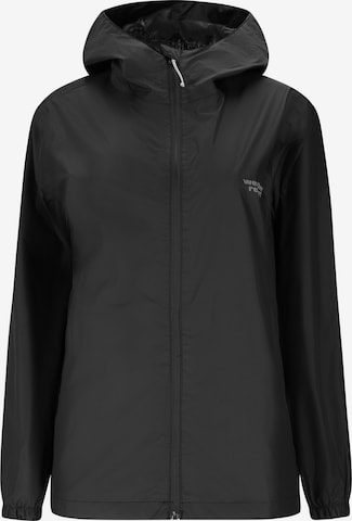 Weather Report Weatherproof jacket 'Pack'way' in Black: front