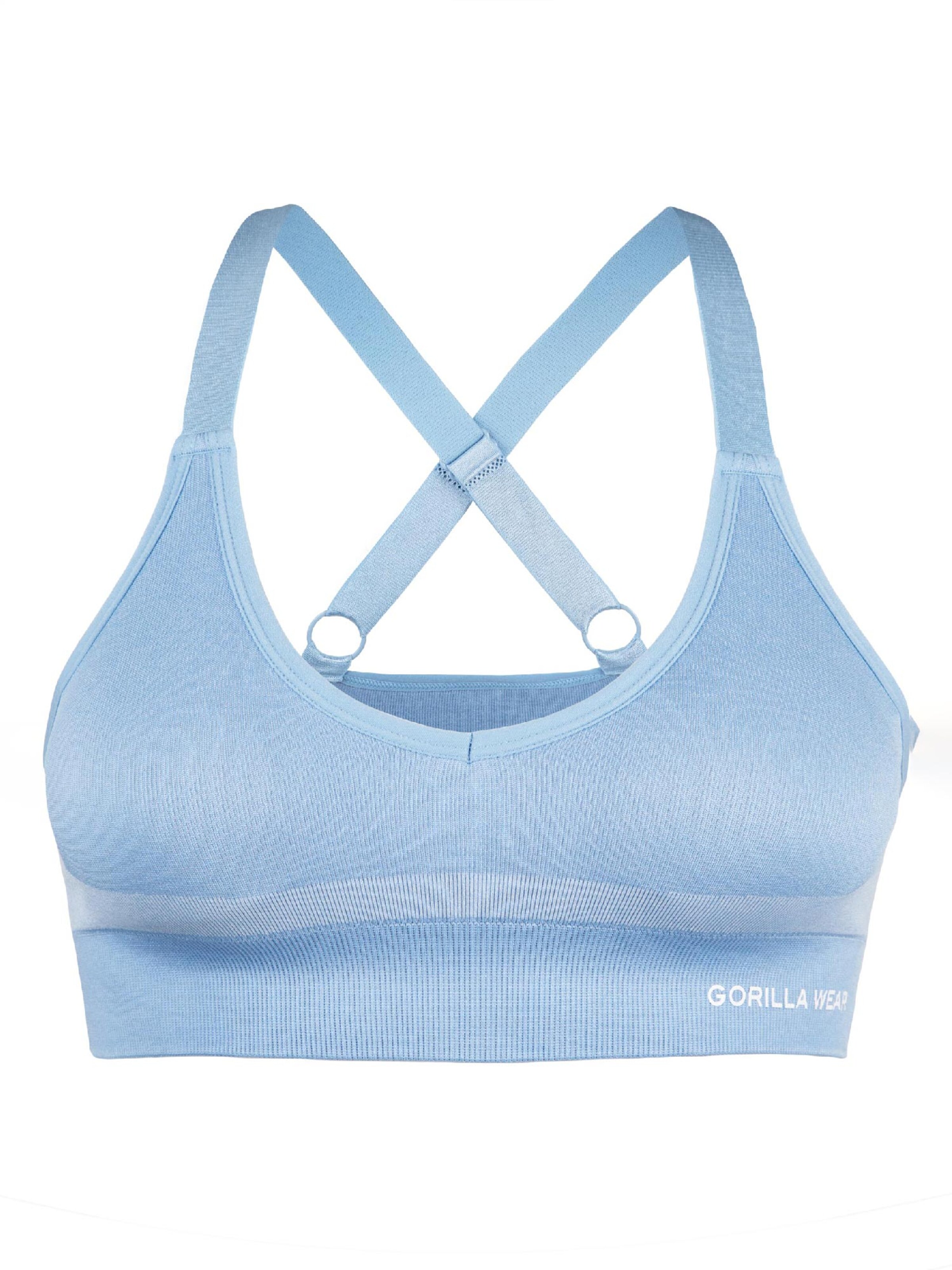 Bustino Reggiseno sportivo 'Selah' di Gorilla Wear in blu: frontale