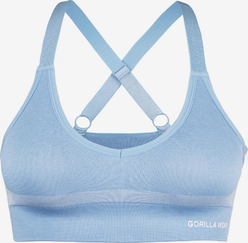 Reggiseno sportivo 'Selah' di Gorilla Wear in blu: frontale