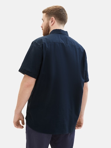 TOM TAILOR Men + Comfort Fit Skjorte i blå