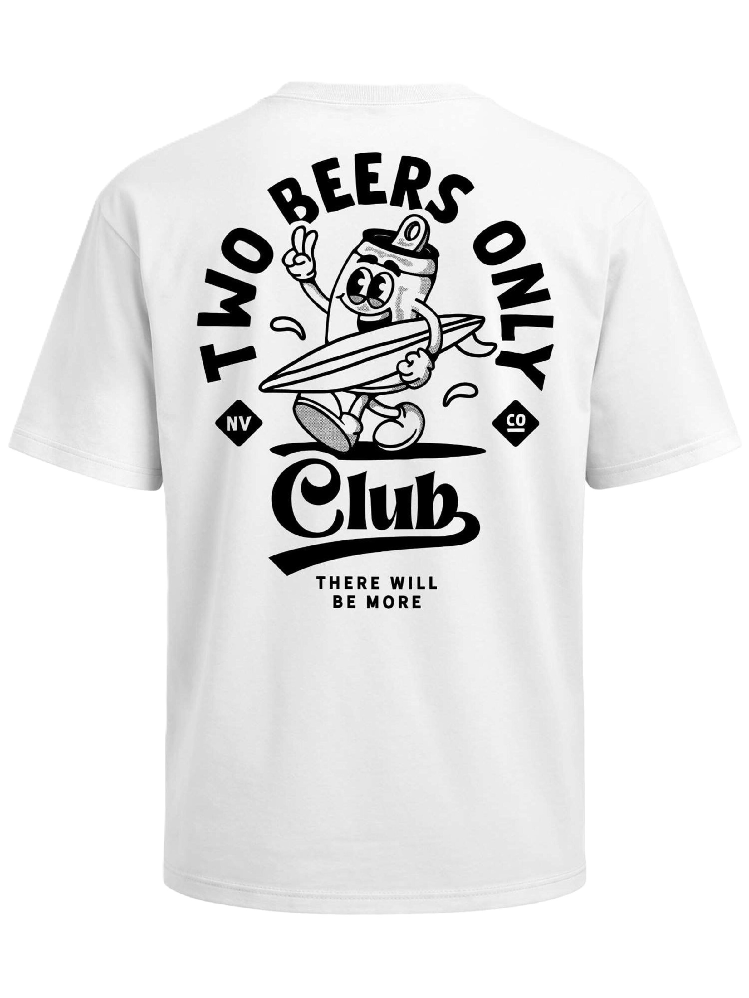 Neverless Shirt 'Two Beers only' in White