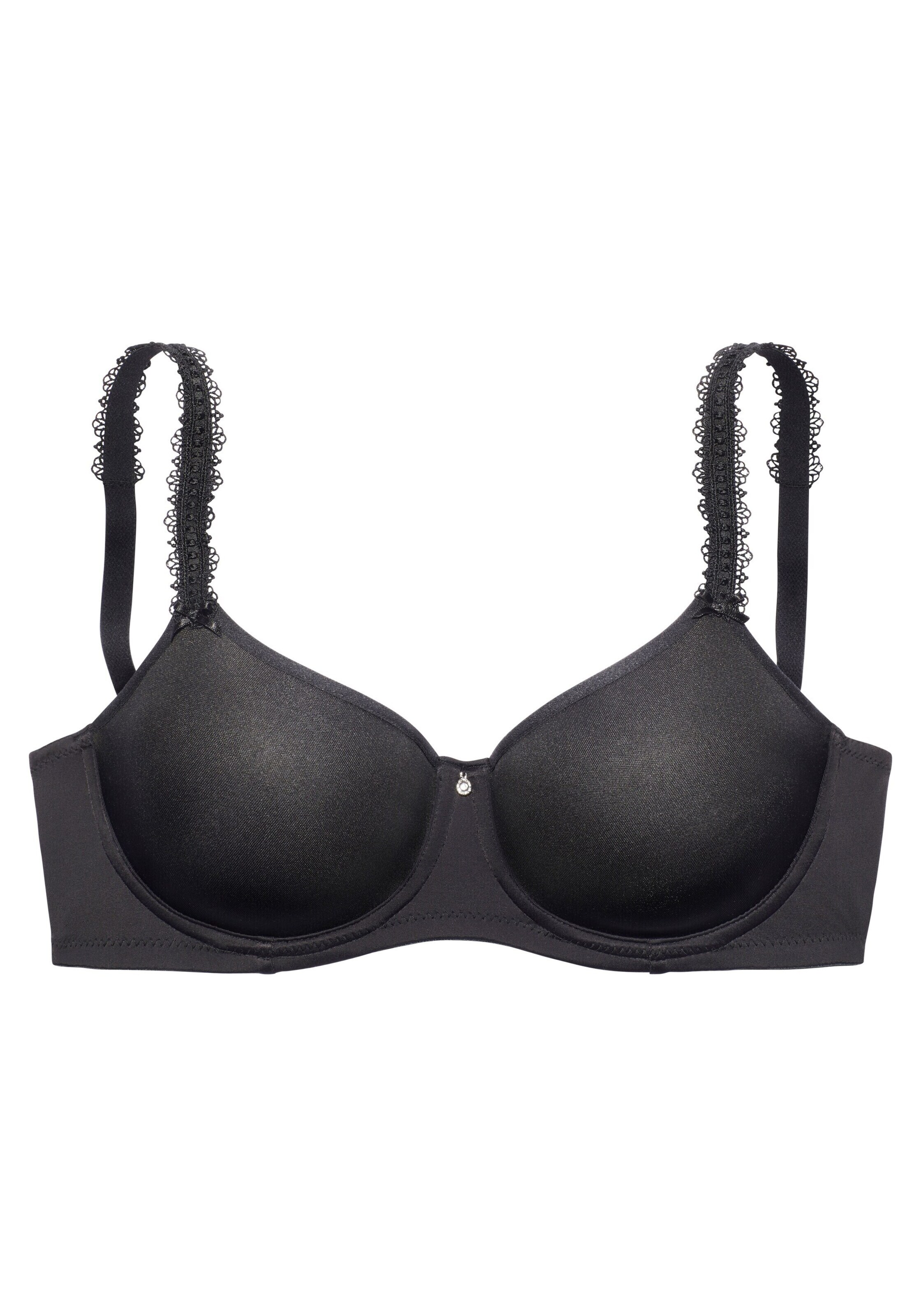 melns NUANCE Apjomu mazinošs krūšturis: no priekšpuses