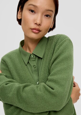 s.Oliver Knit cardigan in Green