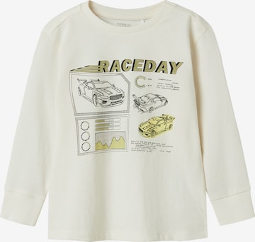 NAME IT Shirt 'NMMOBAY' in Weiß: Vorderseite