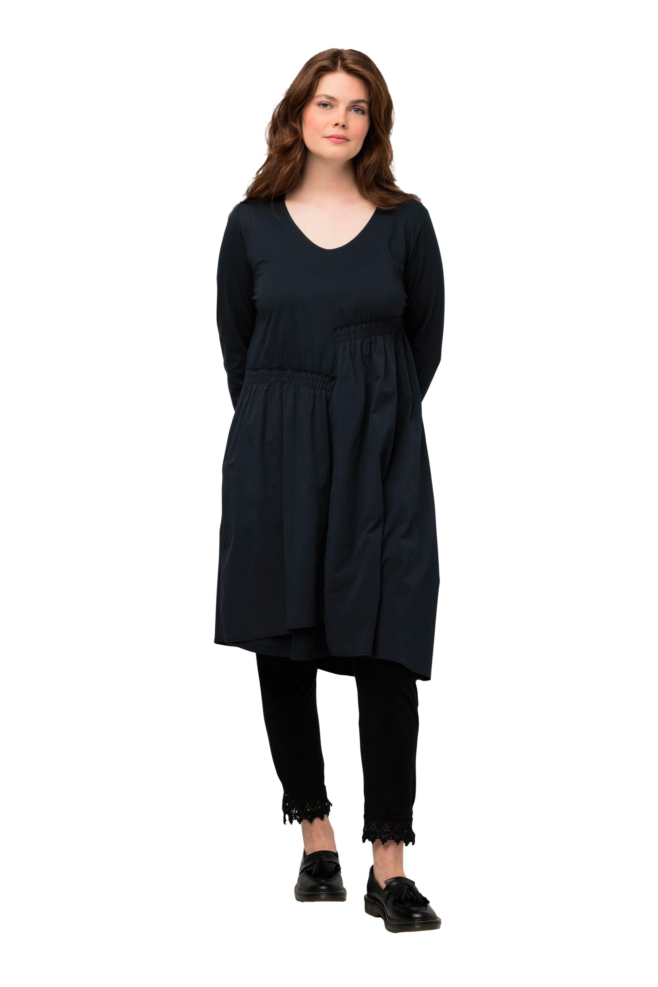 Ulla Popken Jurk in Blauw: voorkant