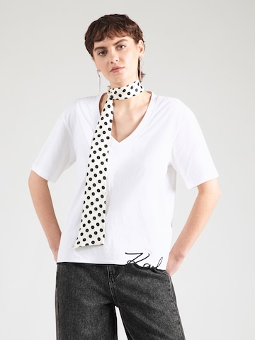 Karl Lagerfeld - Camisa em branco: frente
