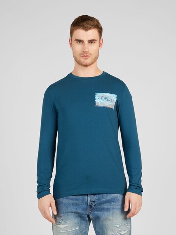 T-Shirt s.Oliver en bleu : devant