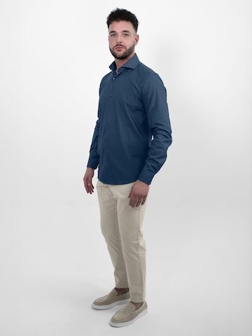 Vercate - Regular Fit Camisa clássica 'No. 29' em azul