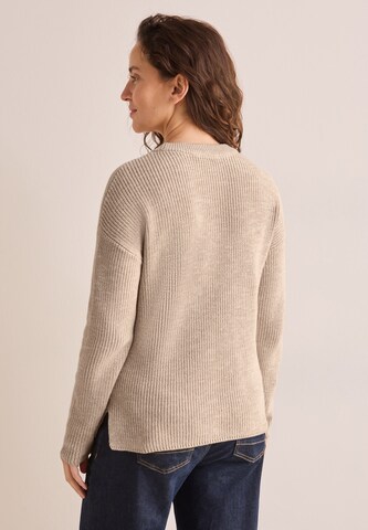 CECIL Mouliné Pullover in Beige