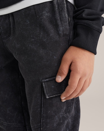 WE Fashion Tapered Byxa i svart