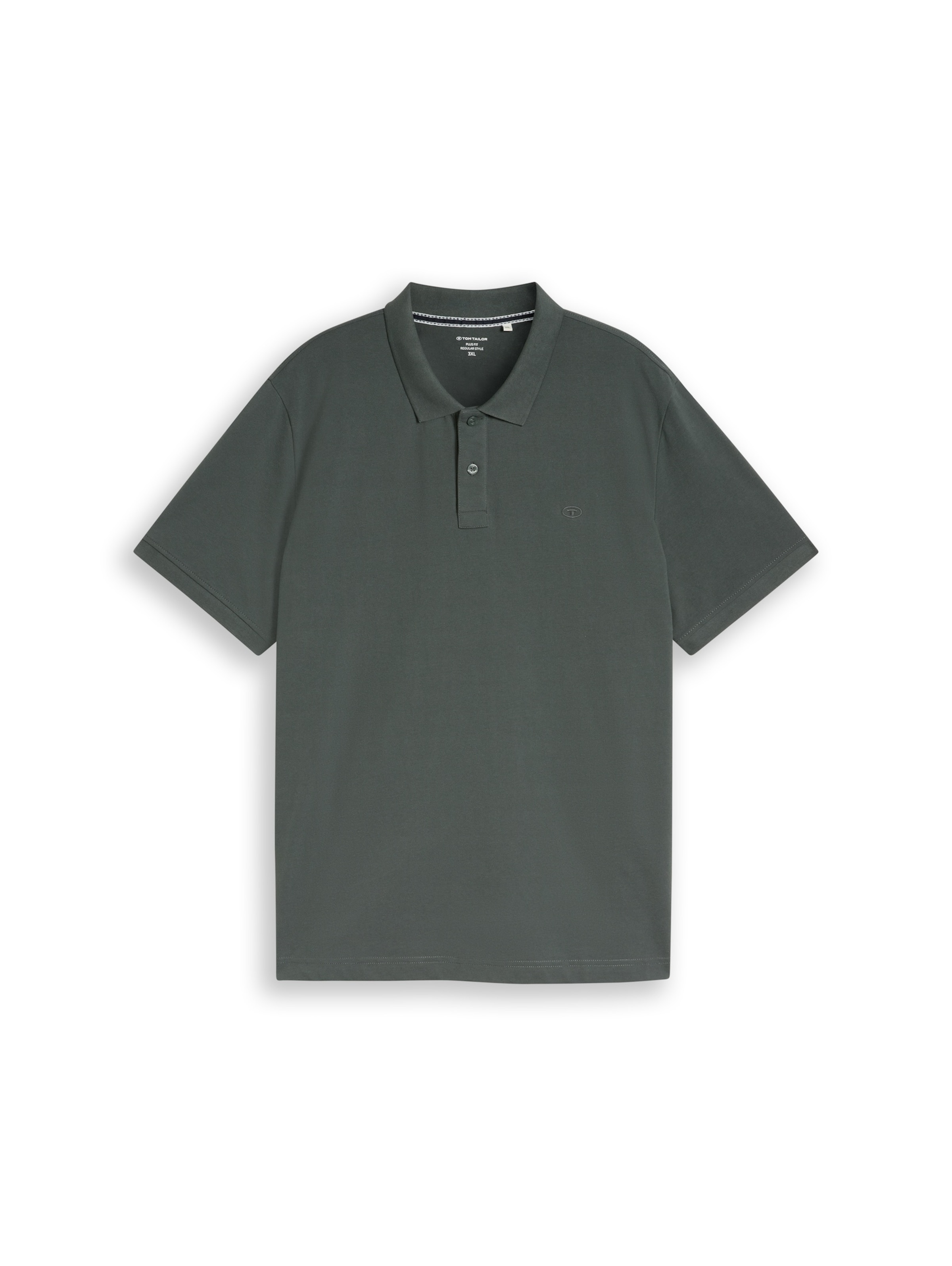 TOM TAILOR Men + Poloshirt in Grün: Vorderseite