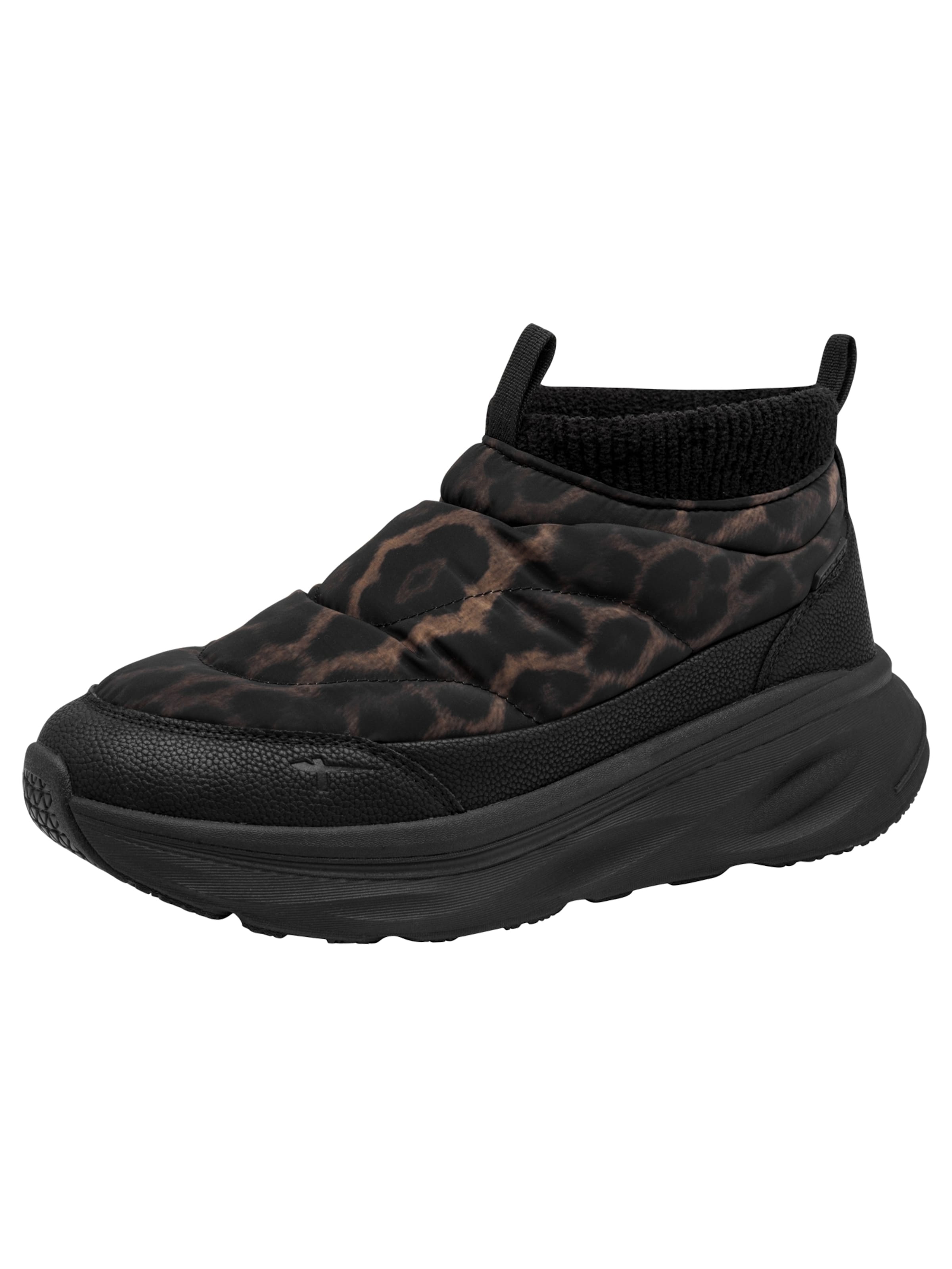 Baskets hautes Tamaris en noir : devant