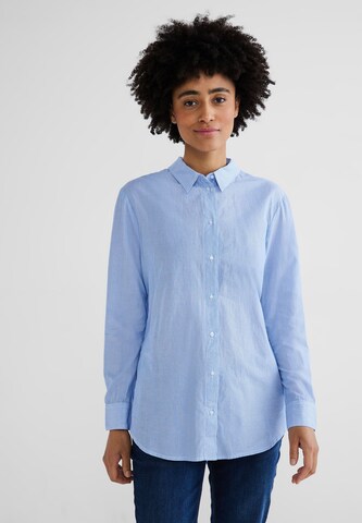 STREET ONE Blouse in Blauw: voorkant