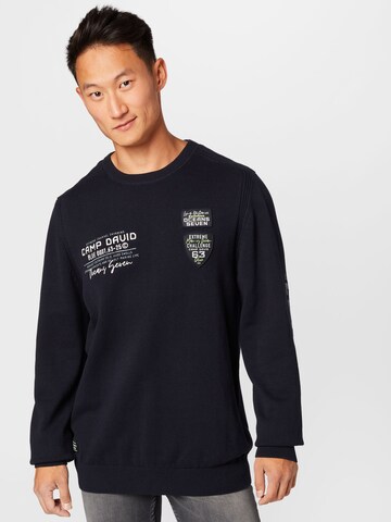 CAMP DAVID Sweatshirt in Blau: predná strana