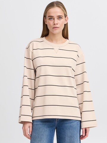 Pull-over 'Kala LS' ICHI en beige