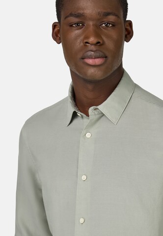 Boggi Milano Regular fit Button Up Shirt in Green