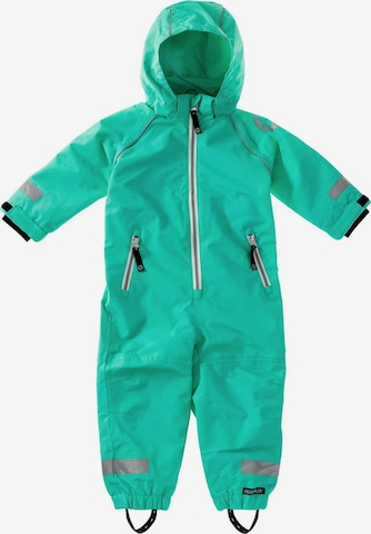 Villervalla Dungarees in Green: front