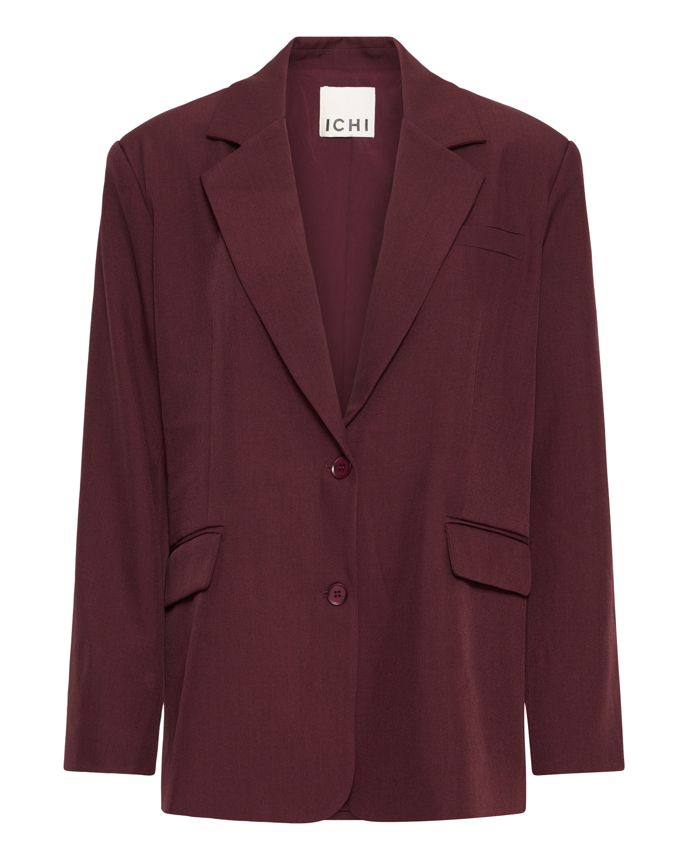 ICHI Blazer in Red: front