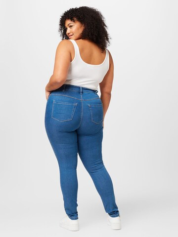 KAFFE CURVE Slim fit Jeans 'Vicka' in Blue