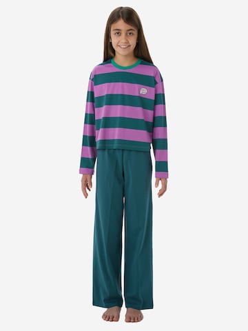 Pyjama ' Nightwear ' SCHIESSER en vert : devant