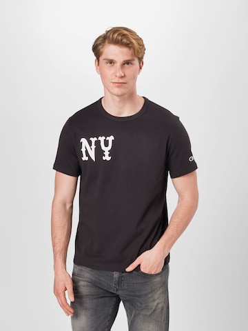 Coupe regular T-Shirt Champion Reverse Weave en noir : devant