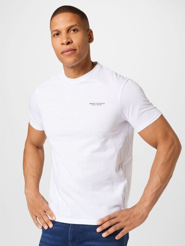 T-Shirt ARMANI EXCHANGE en blanc : devant