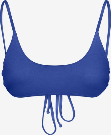 Noisy may - Sujetador bustier Top de bikini 'SQUARE' en azul: frente