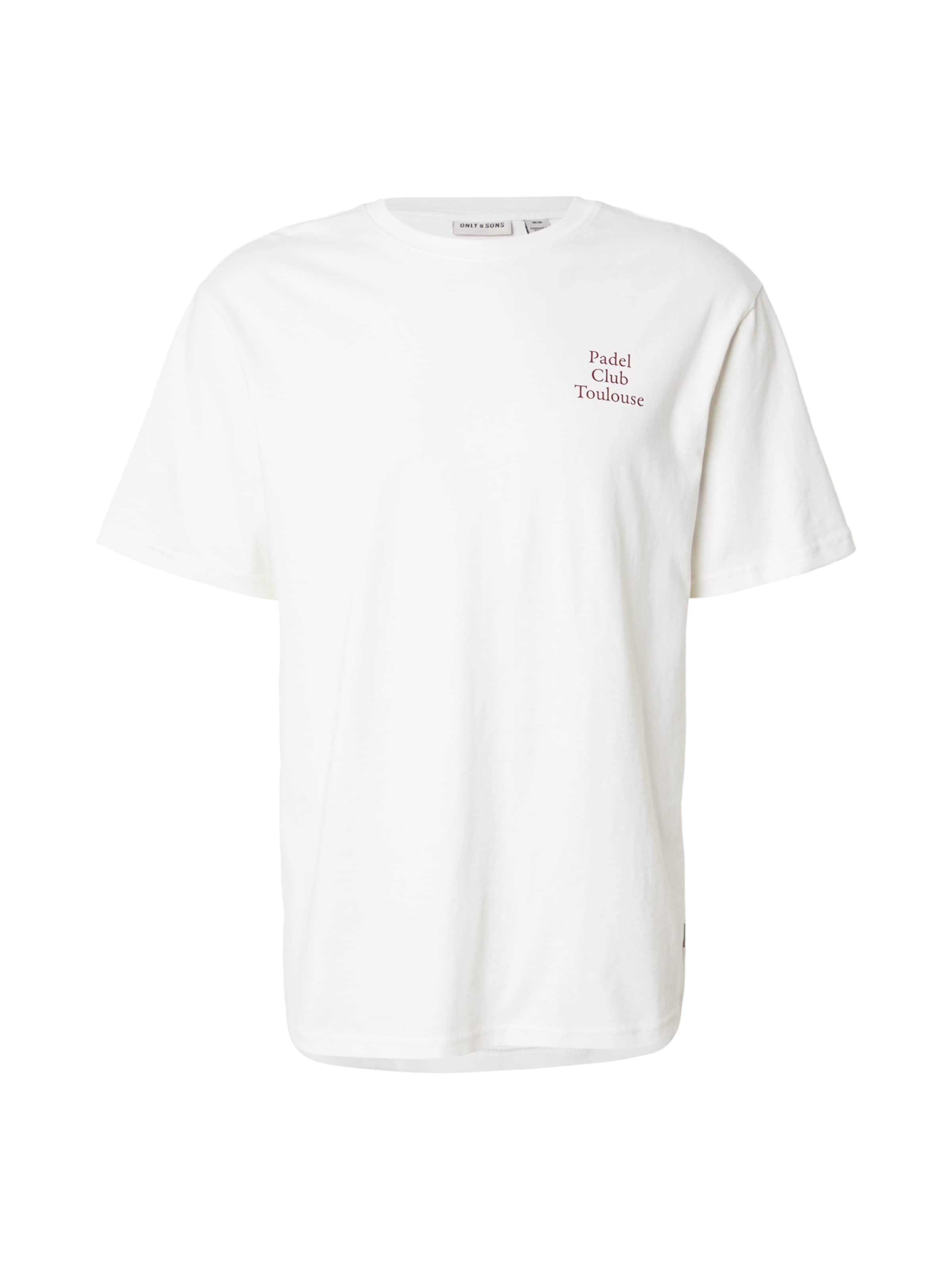 Only & Sons - Camiseta 'ONSCAP' en blanco: frente