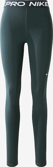 NIKE Urheiluhousut 'Pro' värissä tummanvihreä / valkoinen, Tuotenäkymä