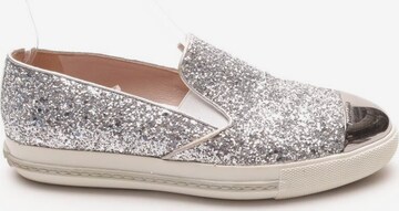 Miu Miu Flats & Loafers in 36 in Silver: front
