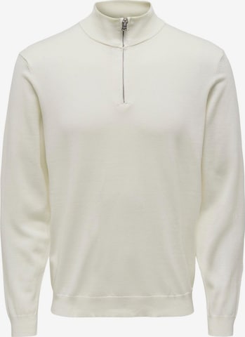 Only & Sons Pullover 'WYLER' i hvid: forside