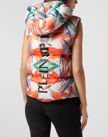 Gilet 'Flowers' di Plein Sport in bianco: frontale