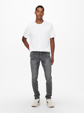 Coupe slim Jean 'Loom' Only & Sons en gris