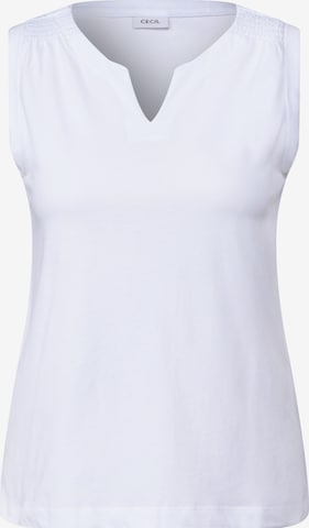 CECIL Top in Weiß: Vorderseite