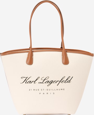 Sac de plage 'HOTEL' Karl Lagerfeld en beige : devant