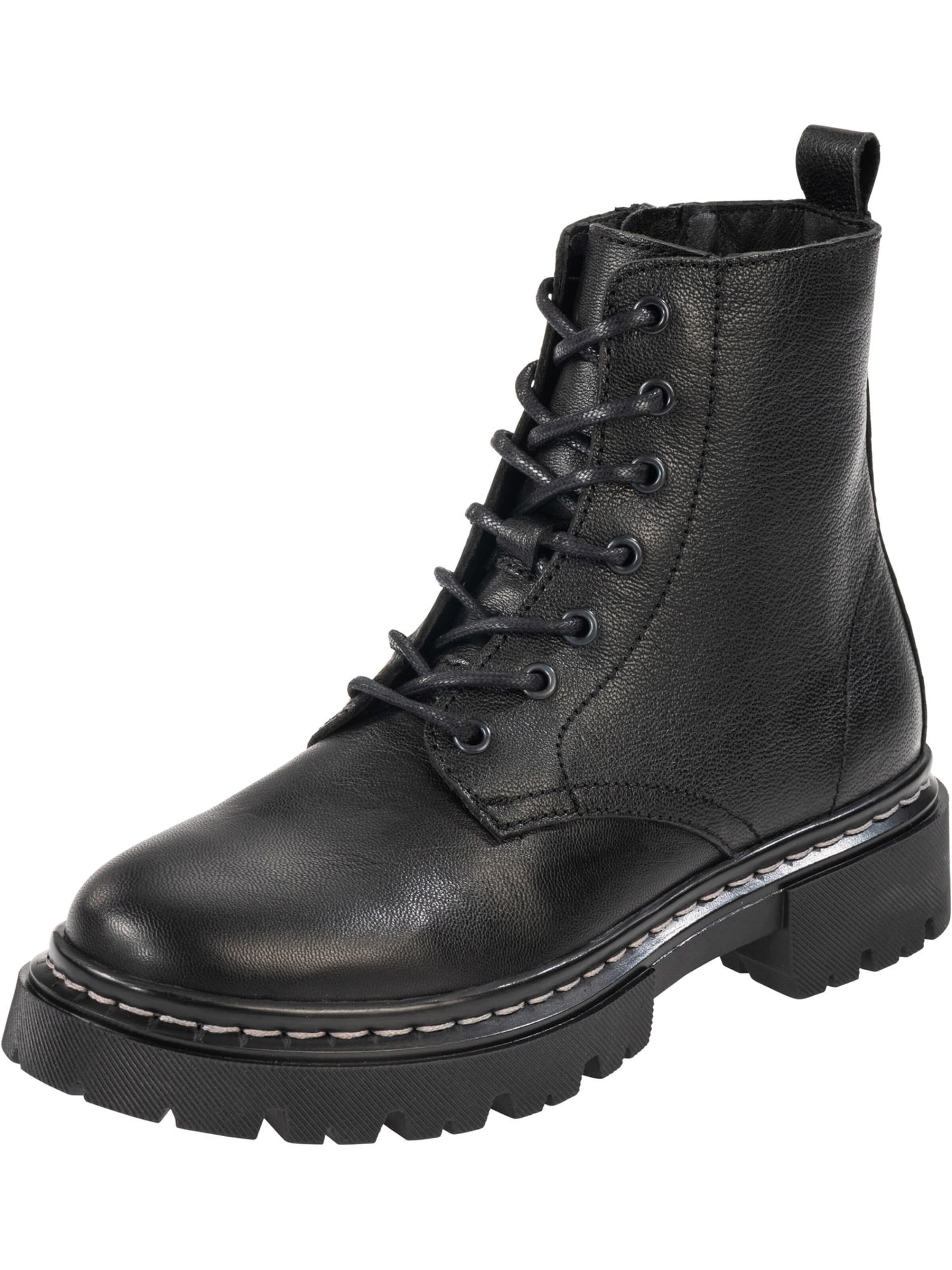 Palado Schnürstiefelette 'Kea'‌‌‌‌‌‌‌‌‌ in Schwarz: Vorderseite