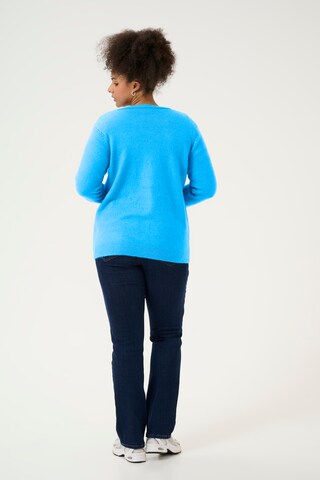 Cardigan 'Sylvia ' KAFFE CURVE en bleu