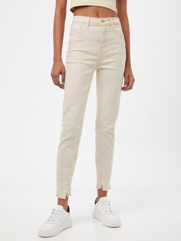 River Island Skinny Jeans 'Spice' in Beige: front