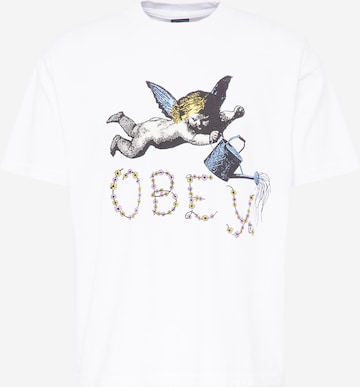 Obey Tričko – bílá: přední strana