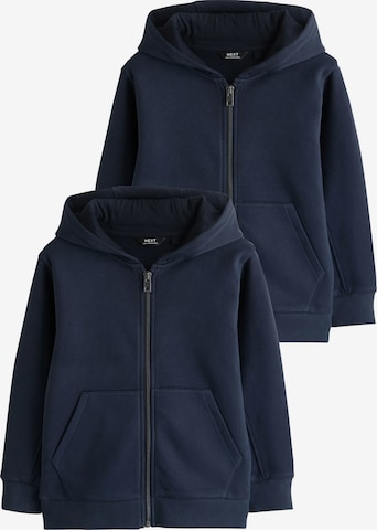 Next Bluza rozpinana w kolorze niebieski: przód