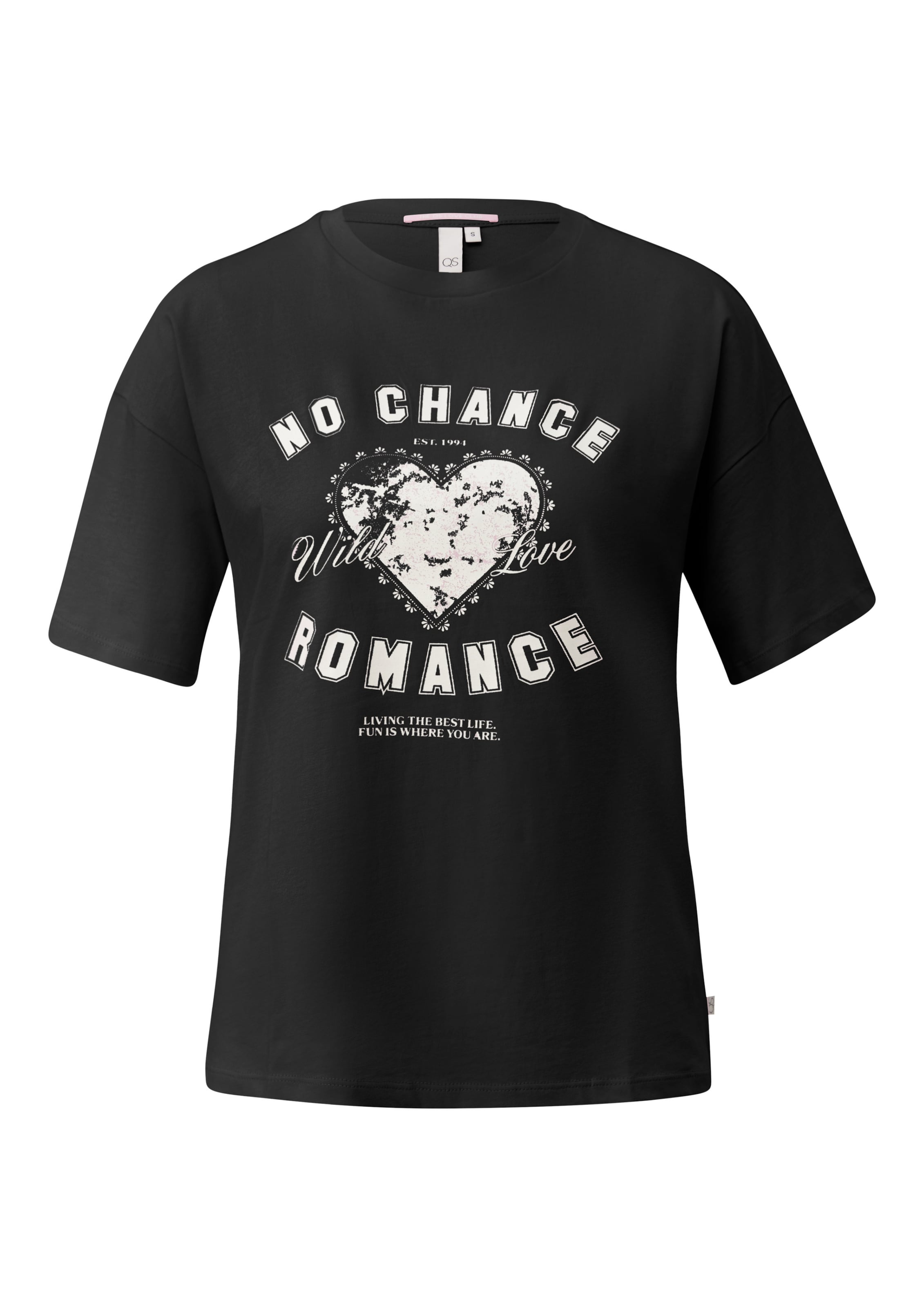 QS Majica | črna barva: sprednja stran