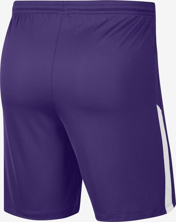 NIKE Regular Workout Pants 'Dry League Knit II' in Purple