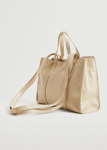 MANGO Shopper in Beige