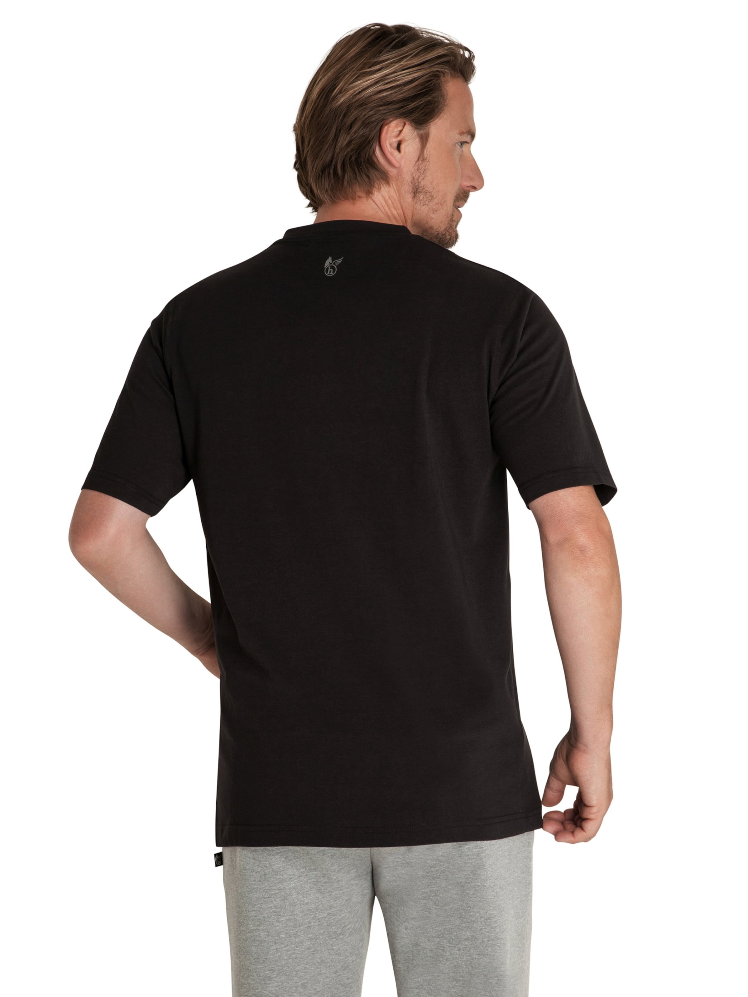 HAJO Shirt 'Doppelpack'‌‌ in Schwarz