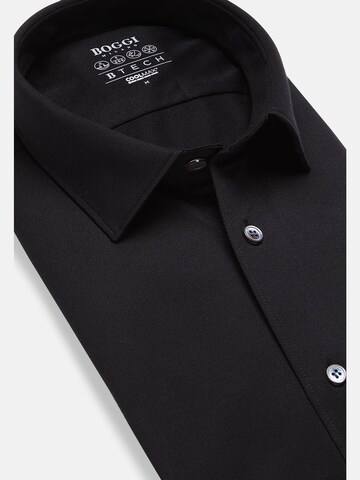 Boggi Milano Slim fit Business shirt in Black